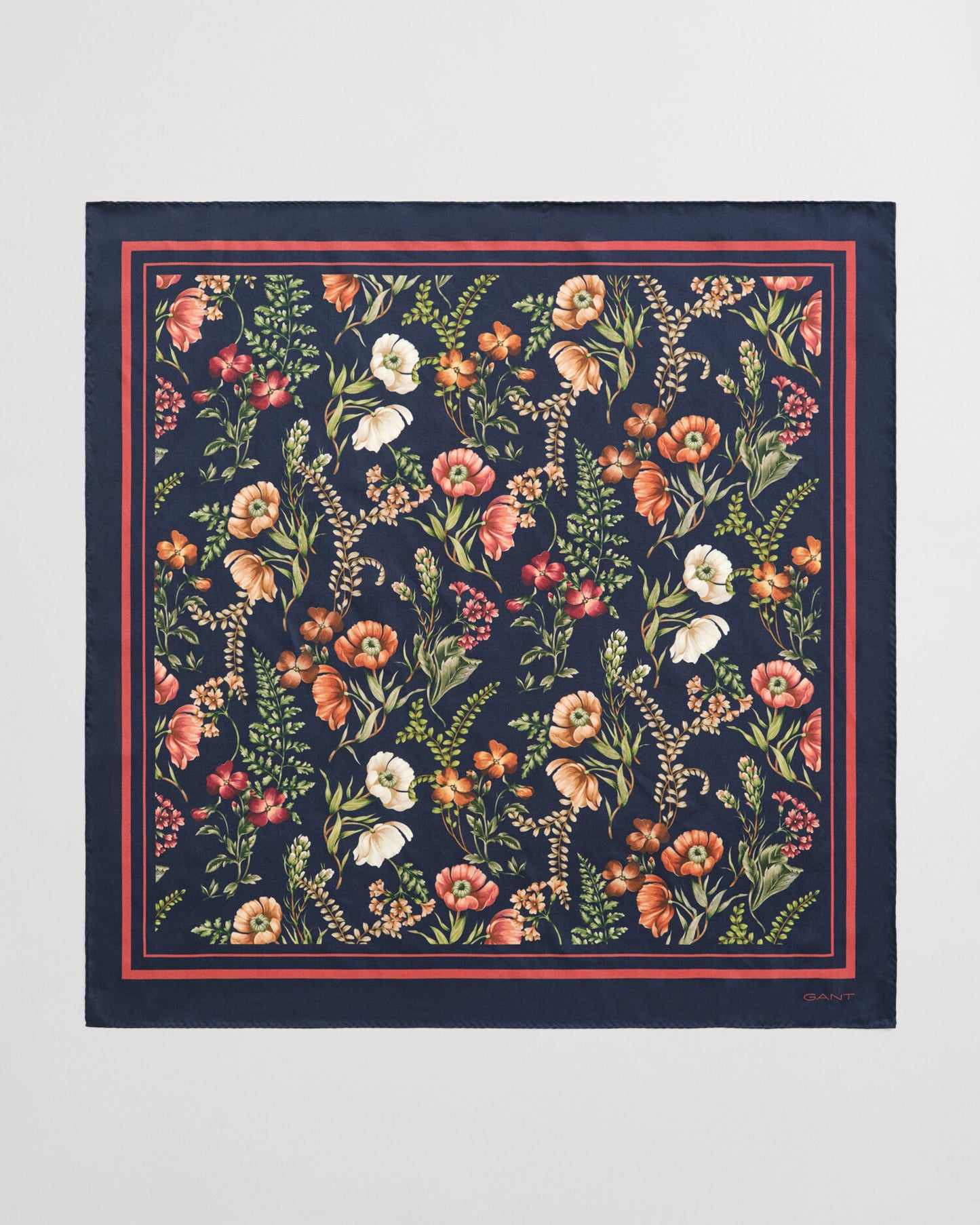 Seidenschal mit Blumenmuster