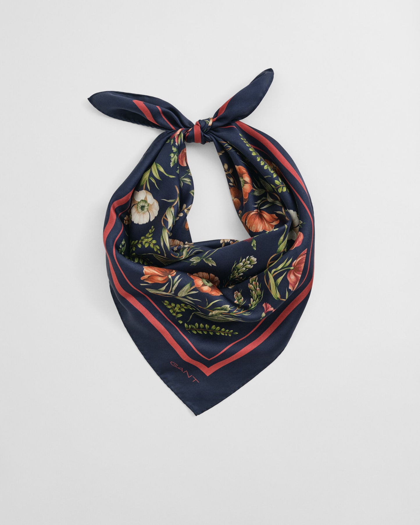 Seidenschal mit Blumenmuster