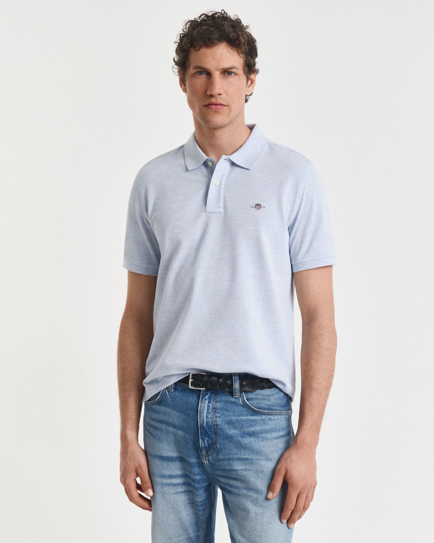 Regular Fit Piqué Poloshirt mit Schildlogo