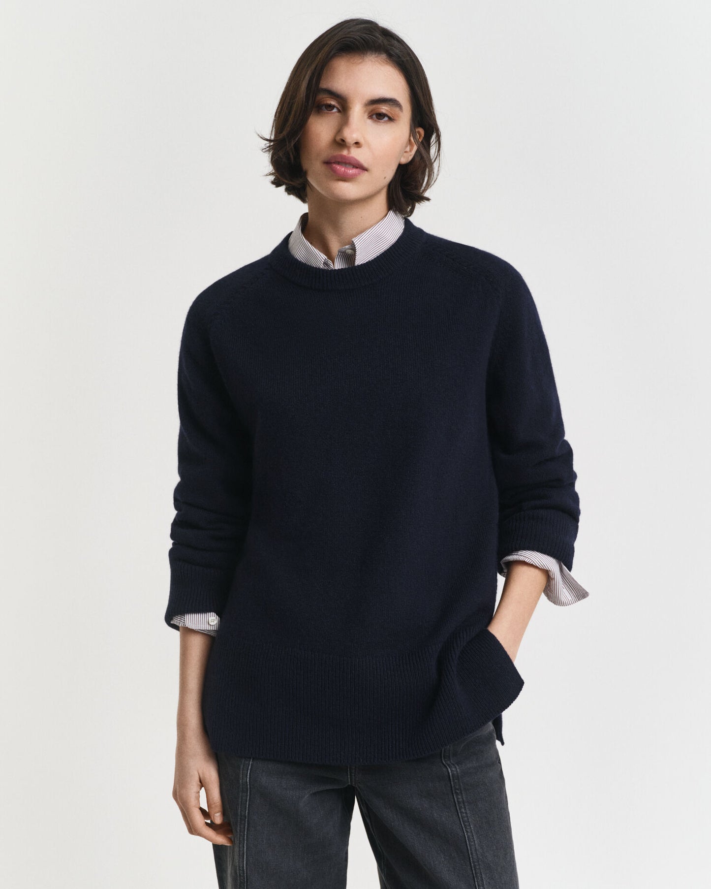 Pullover aus weicher Wolle mit Kaschmiranteil