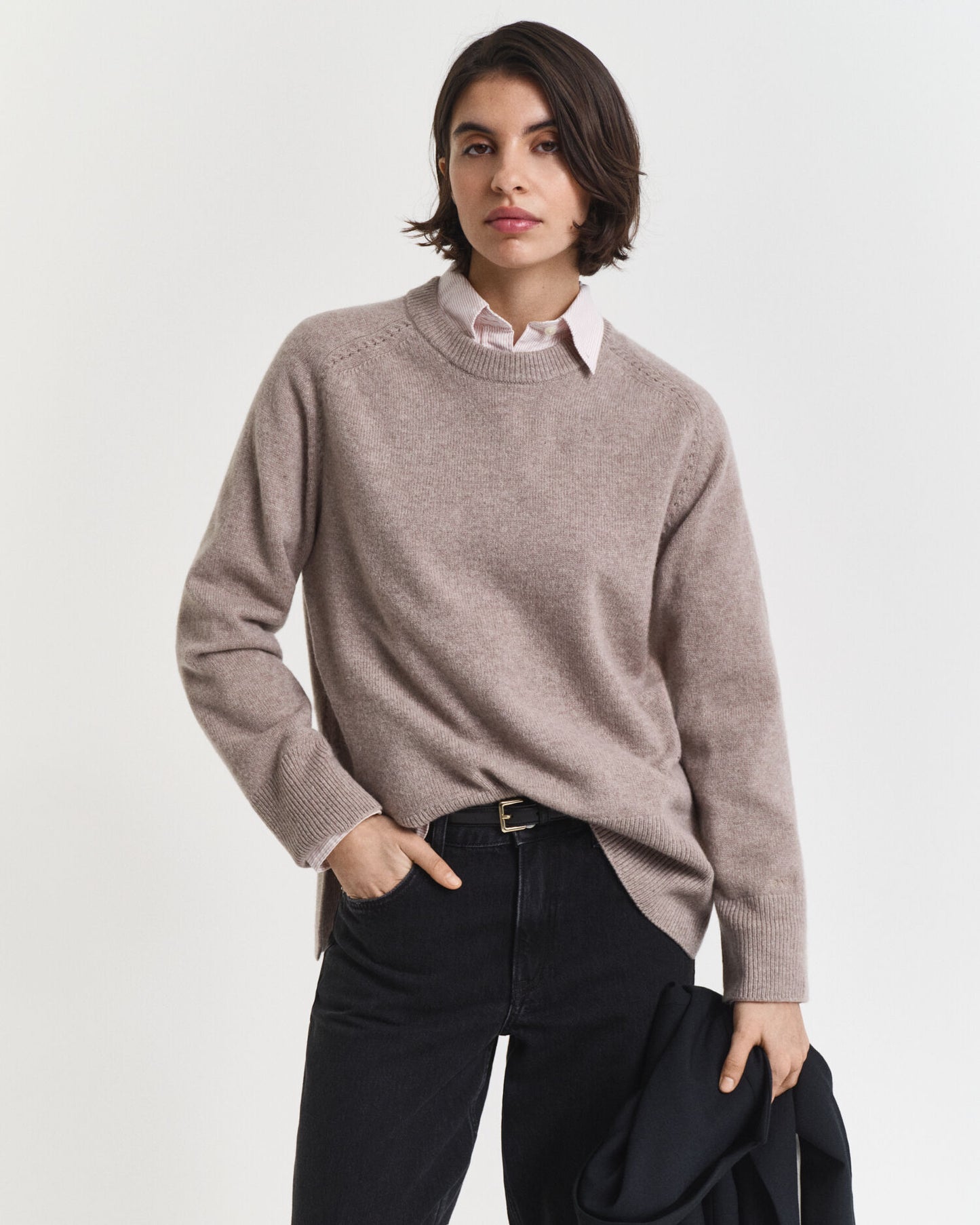 Pullover aus weicher Wolle mit Kaschmiranteil