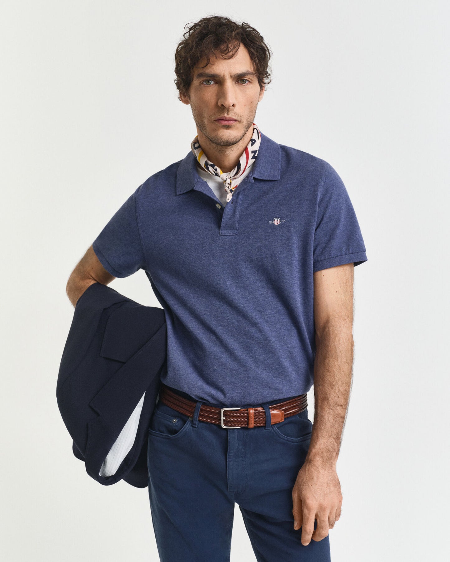 Regular Fit Piqué Poloshirt mit Schildlogo